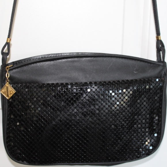 Whiting & Davis Int Black Metal Mesh Shoulder - Picture 6 of 7